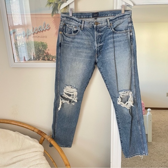 FIRM Khaite Kyle Portland Relaxed Distressed Jeans - Picture 5 of 14